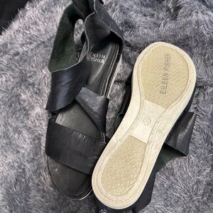 Eileen Fisher Women's Black Sandals